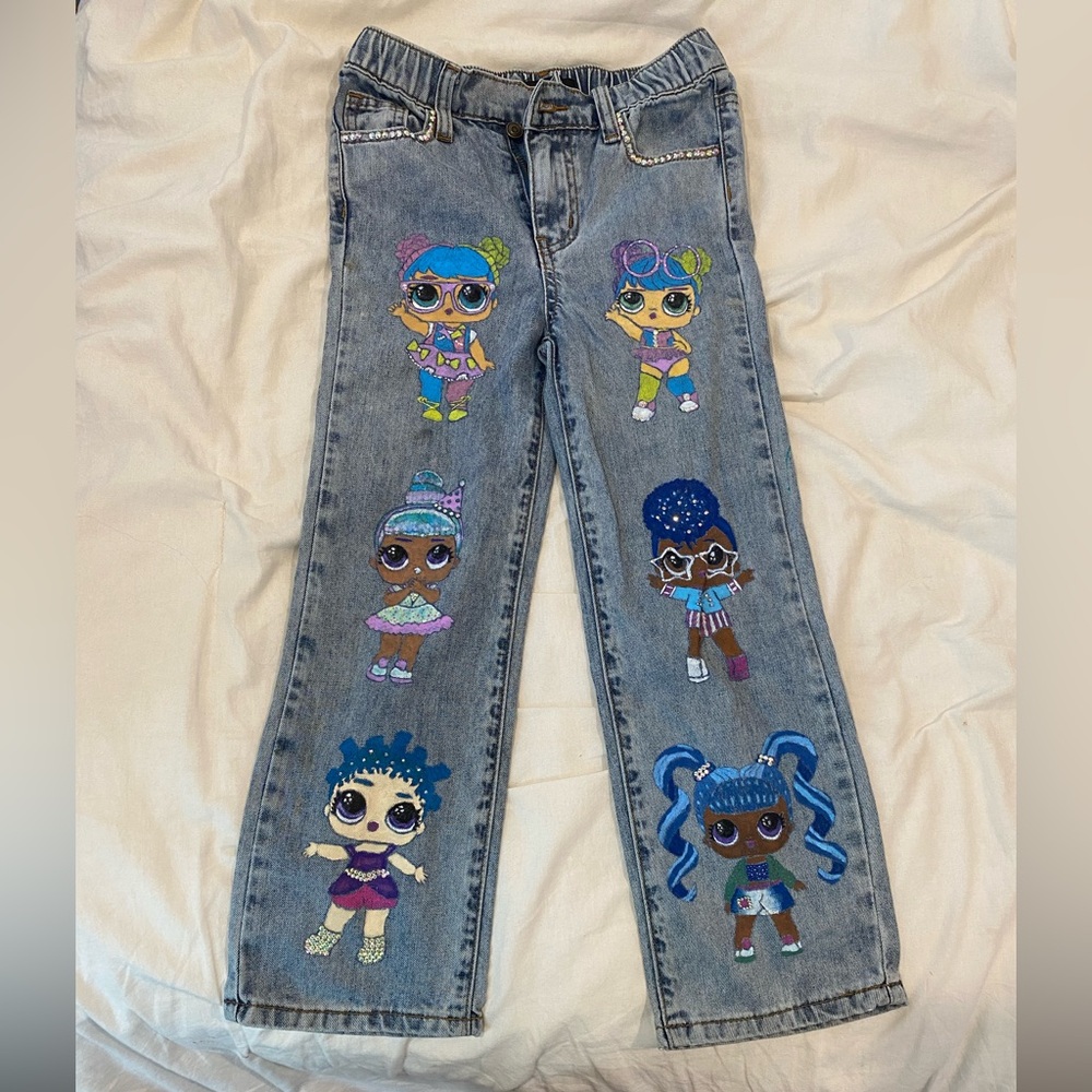 Size 5 kids lol dolls fashion nova Novakids jeans